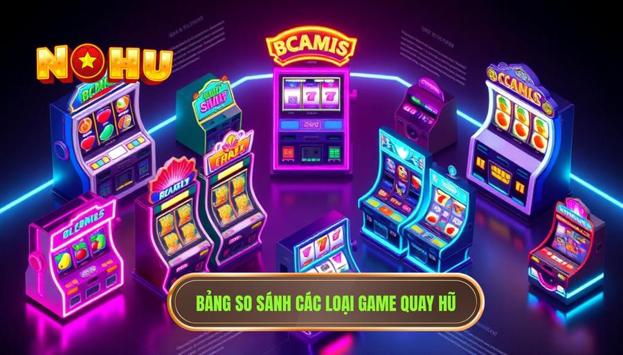 Game Quay Hũ Trực Tuyến – Nghệ Thuật Giải Trí Và Cơ Hội Đổi Đời 3 Bảng so sánh các loại Game Quay Hũ
